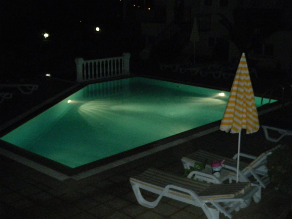 Pool at night