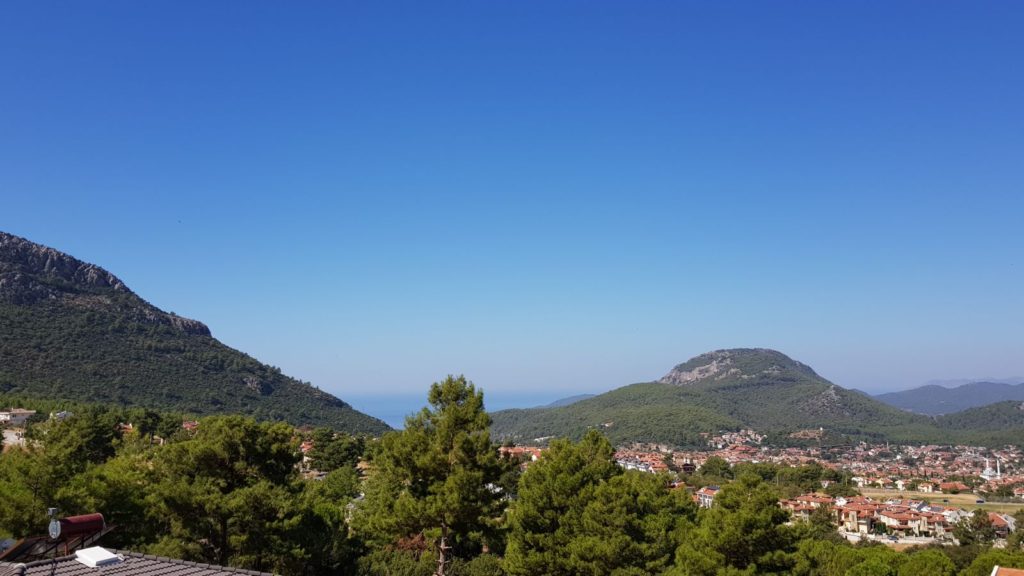 Sea views from villa